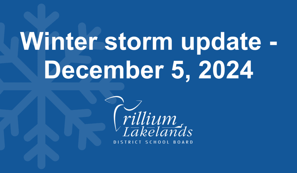 Winter storm update December 5, 2024